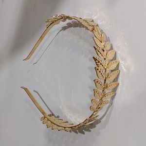 Gold-Colored Leaf Headband Hair Accessory